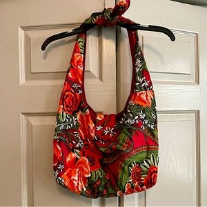 Natura Boho Hippie Cotton Tropical Floral Bag